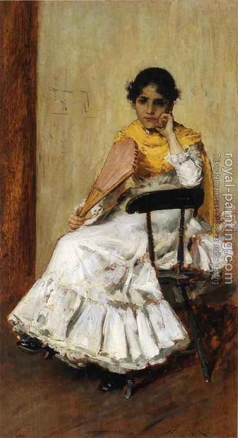 William Merritt Chase : A Spanish Girl aka Portrait of Mrs Chase in Spanish Dress